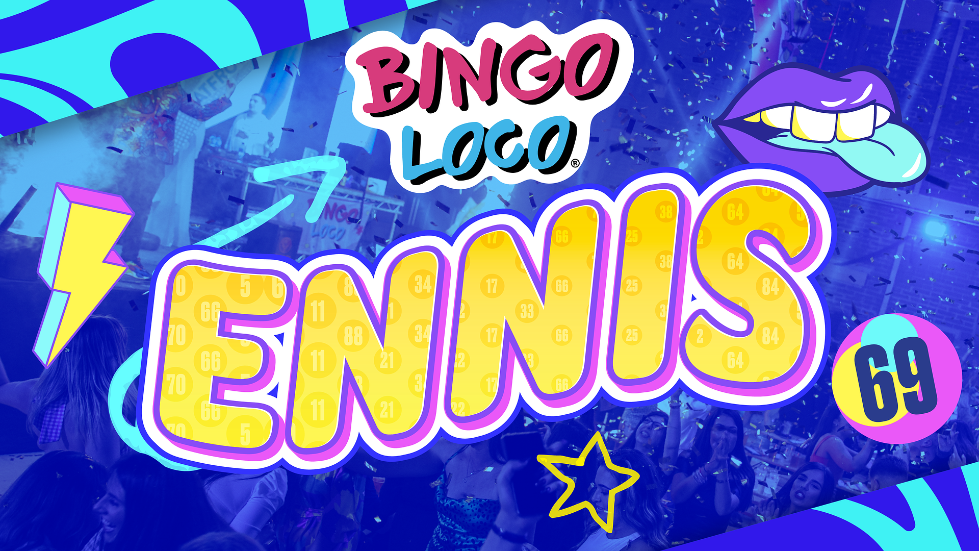 artwork for bingo loco show in ennis