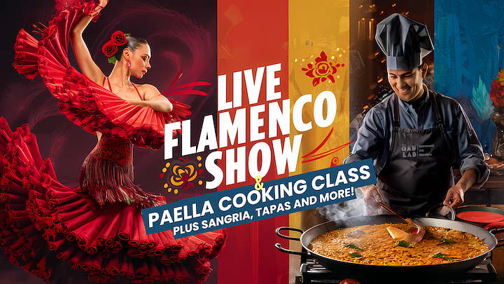 Rhythm & Taste: Paella Cooking Class & LIVE Flamenco Show (14:00 to 18:30)