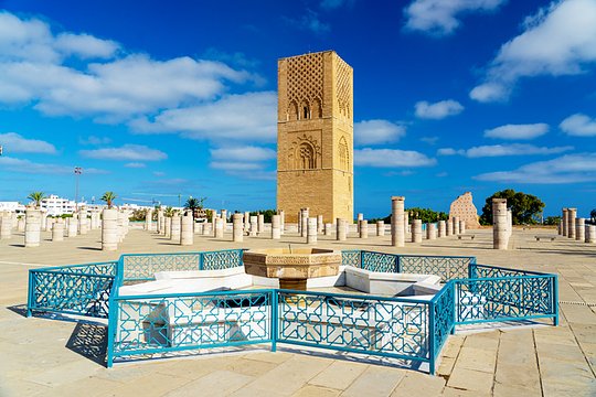 Visit Rabat’s famed Hassan Tower and Mausoleum