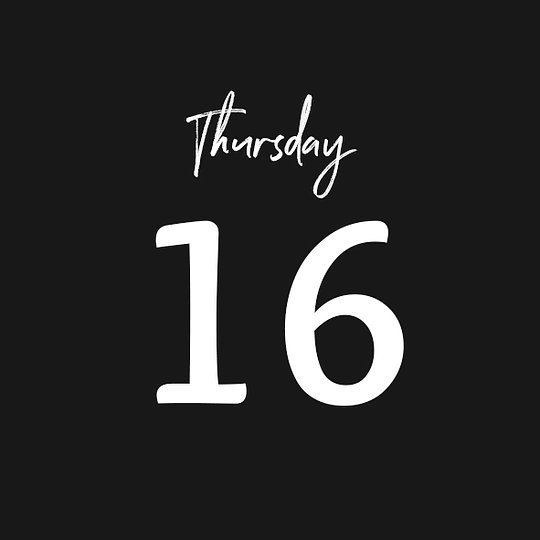 THURSDAY 16/10/2025