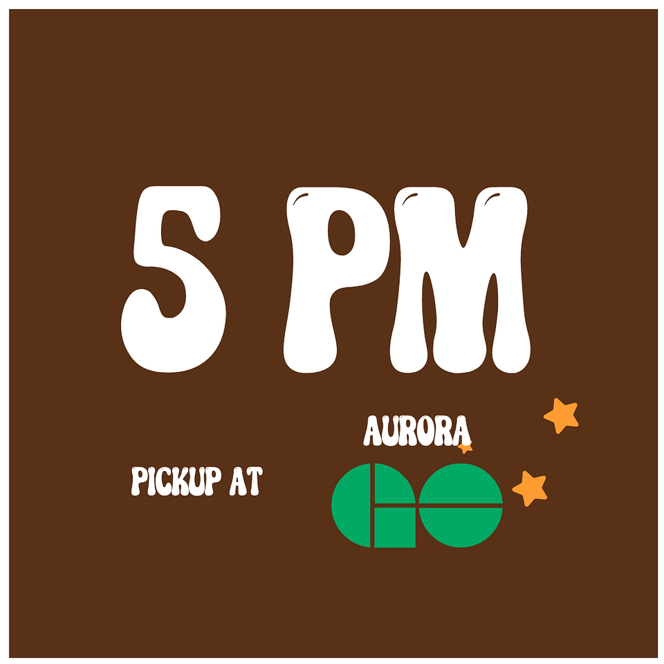 5PM Shuttle from Aurora GO