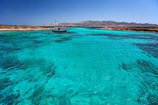Spend a day on a luxury boat on the sea off Paros