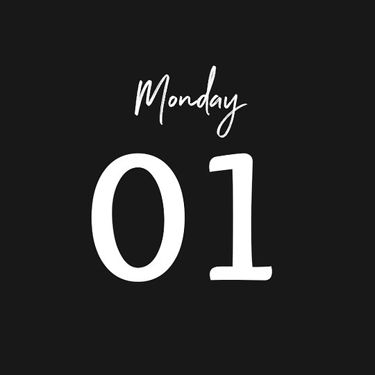 MONDAY 01/09/2025