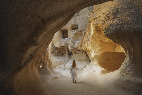 Explore the ancient cave dwellings of Cappadocia