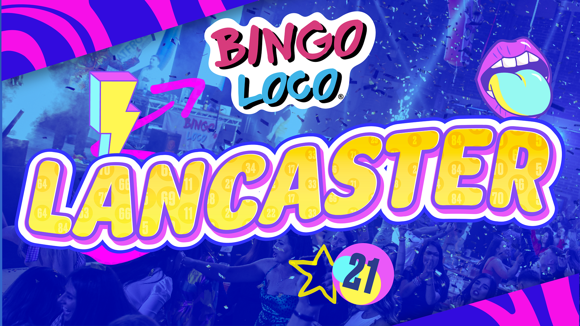 artwork for bingo loco show in lancaster