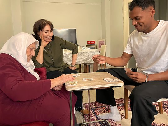 Card Game and Turkish Tea with Grandma