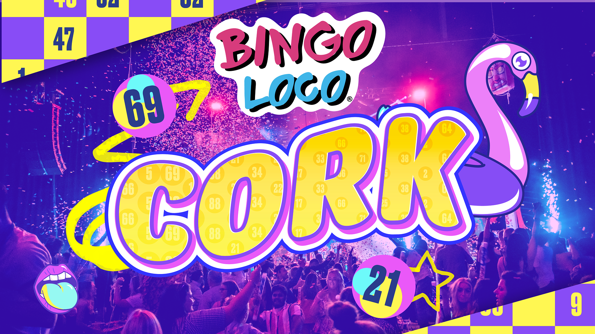 artwork for bingo loco show in cork