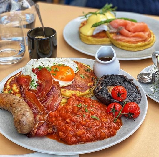Wide selection of pancakes 