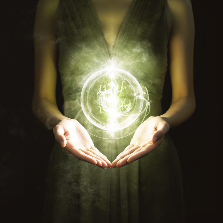 charlesxmichel_on_a_white_luminous_background_a_woman_holds_in__3f0211c166dd4b95a773b384f68ce886
