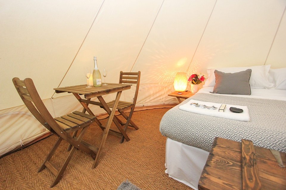  5m Bell Tent Suite with Power 2-4 People 