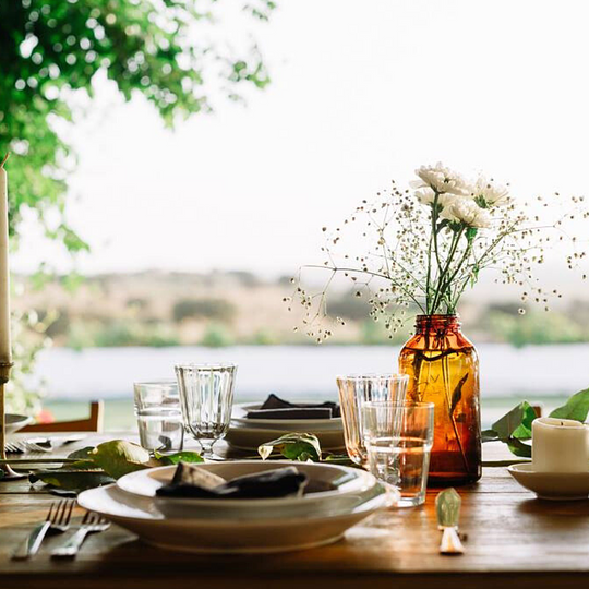 Delicious meals on the terrace 