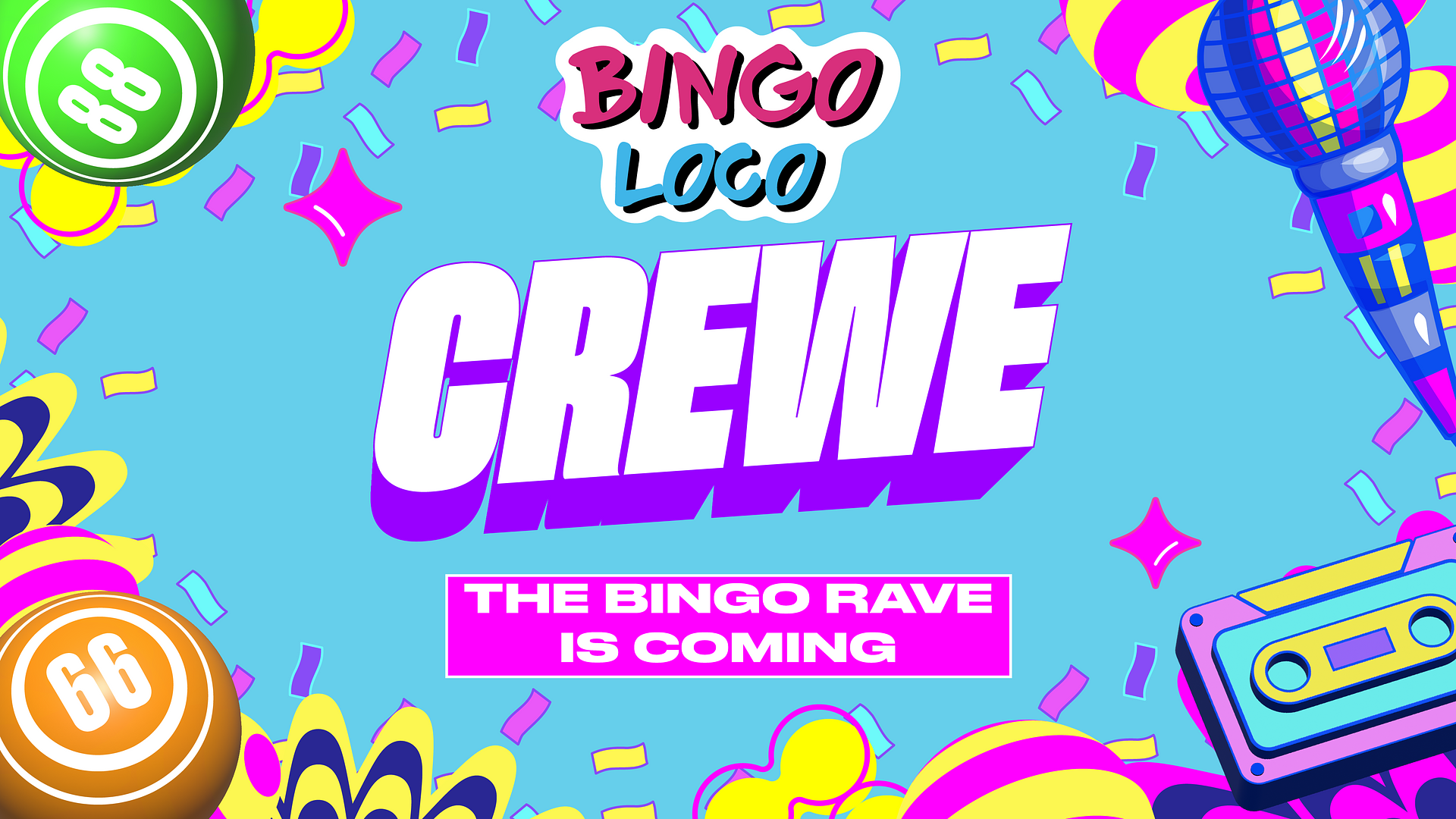 artwork for bingo loco show in crewe