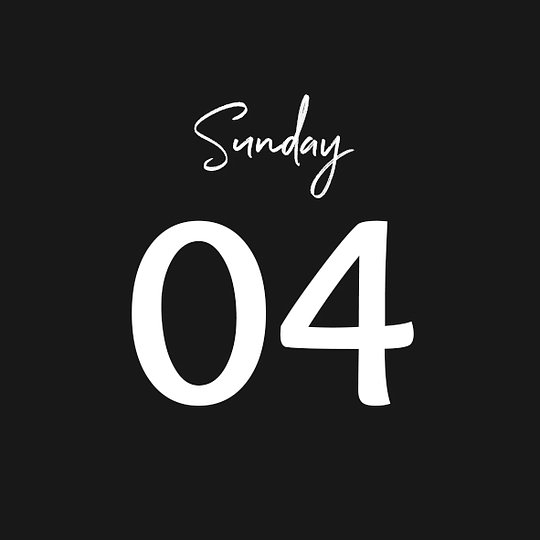 SUNDAY 04/05/2025