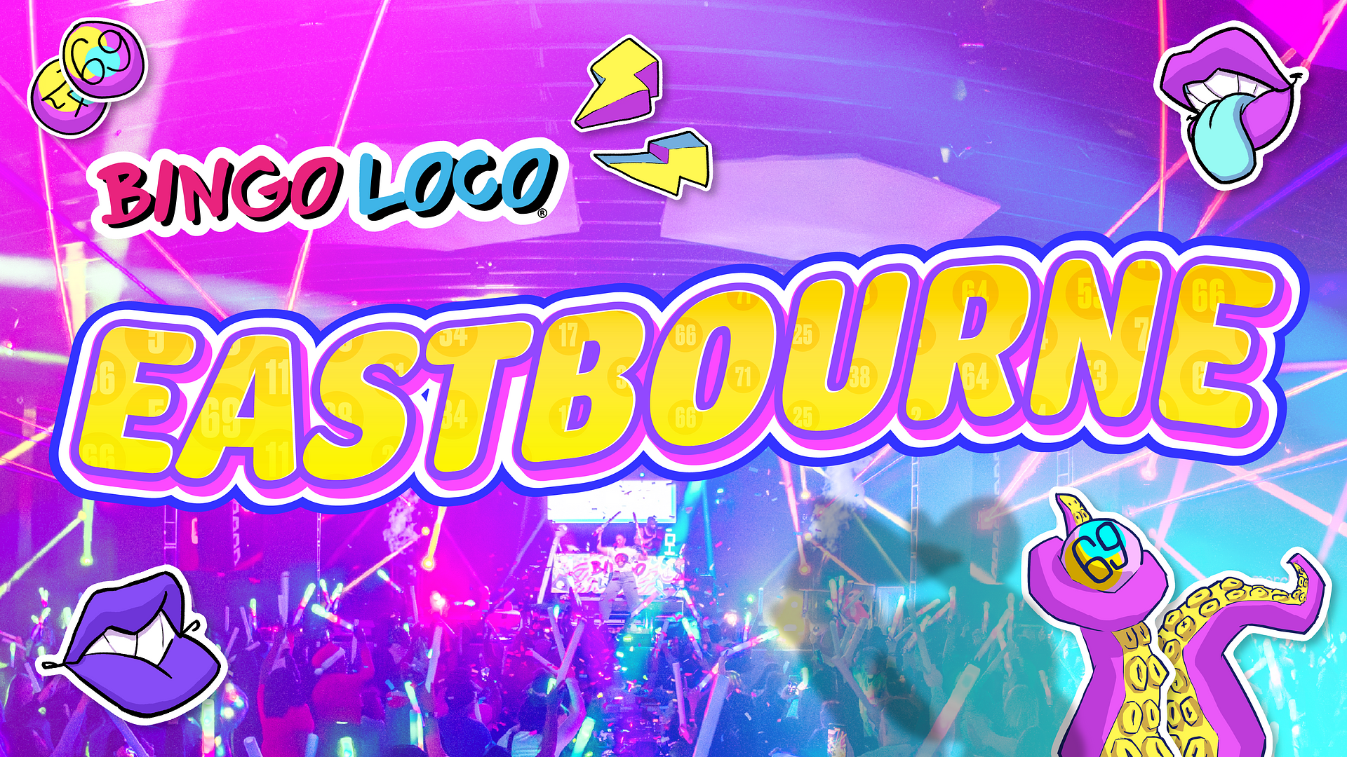 artwork for bingo loco show in aberdeen