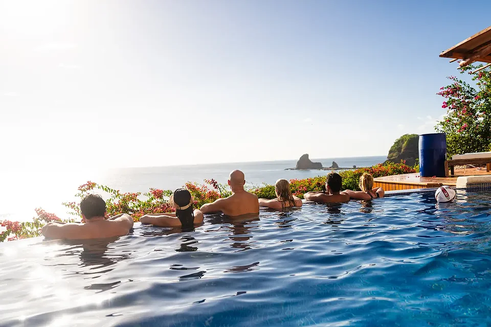 Sunset from the pool with the SYB crew in Nicaragua