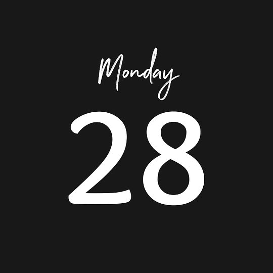 MONDAY 28/07/2025