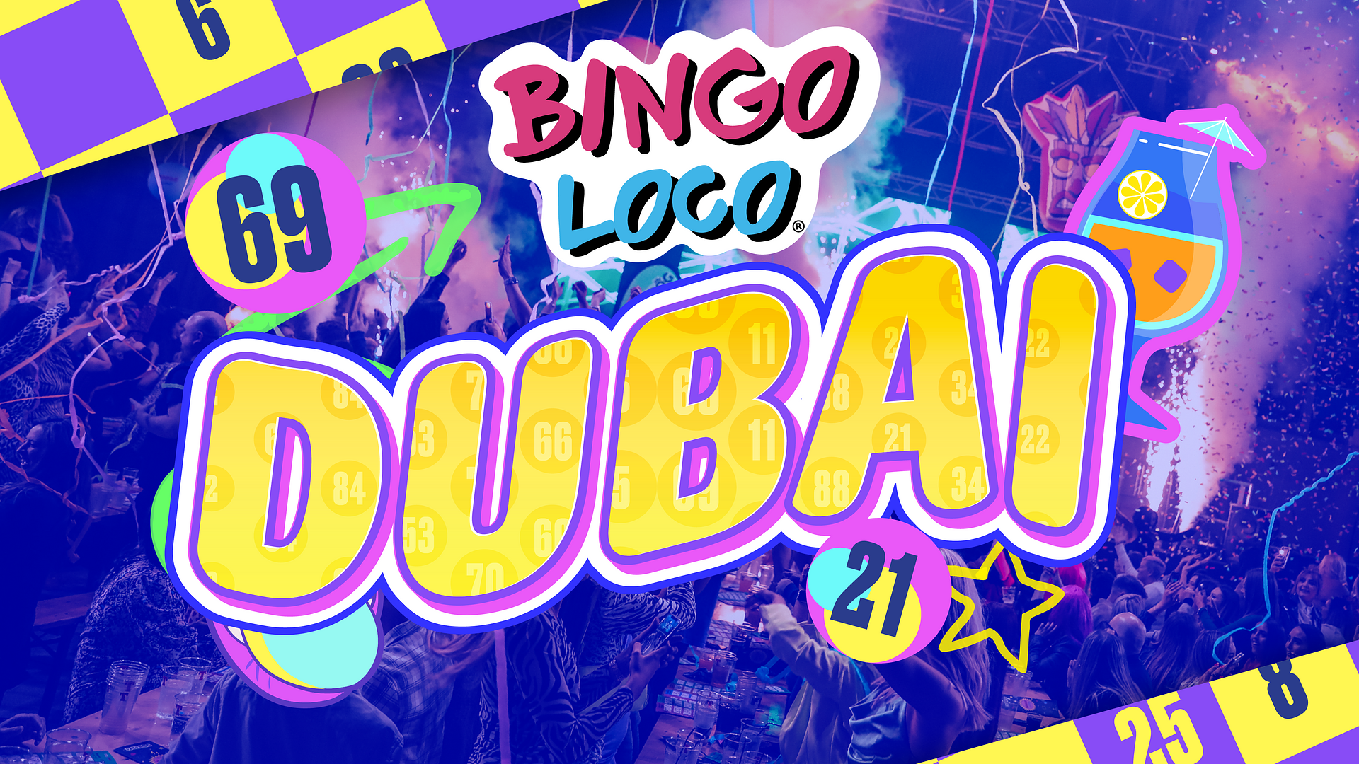 artwork for bingo loco show in dubai