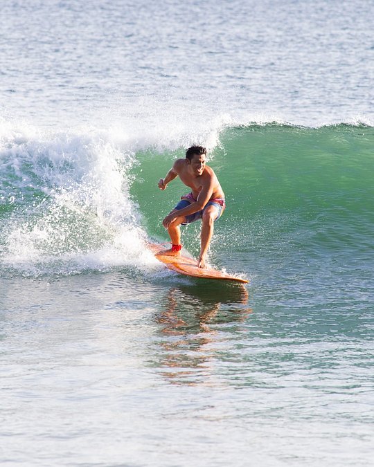 Surfing in Canggu