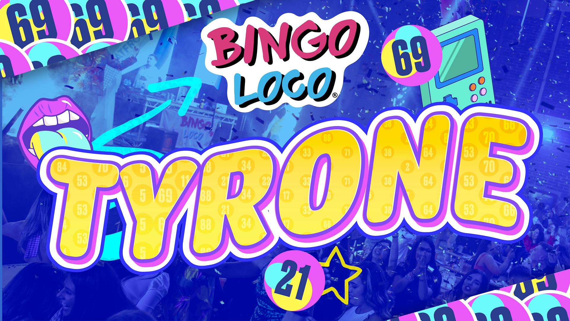 artwork for bingo loco show in Tyrone