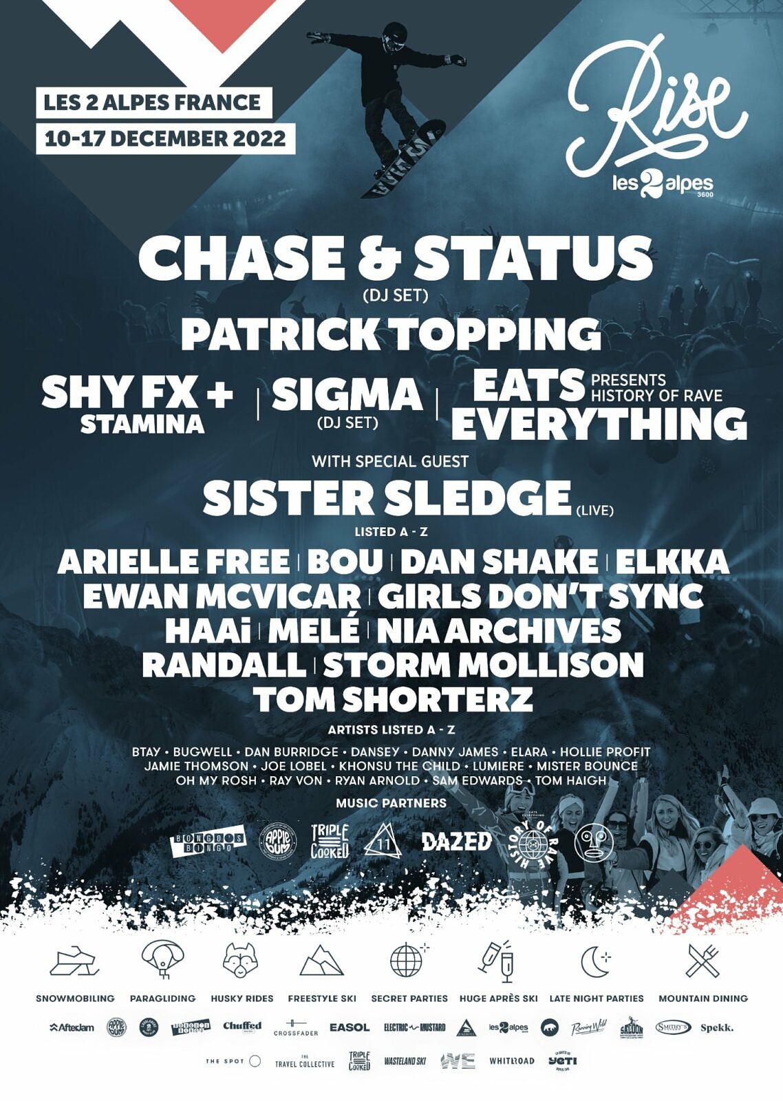 Rise 2022 lineup poster