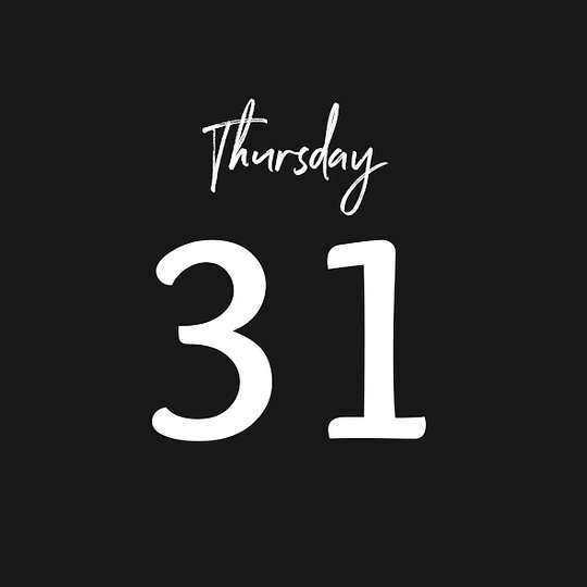 THURSDAY 31/07/2025