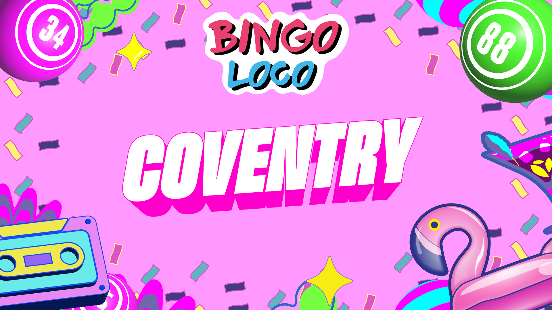 artwork for bingo loco show in carlisle