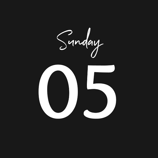 SUNDAY 05/10/2025