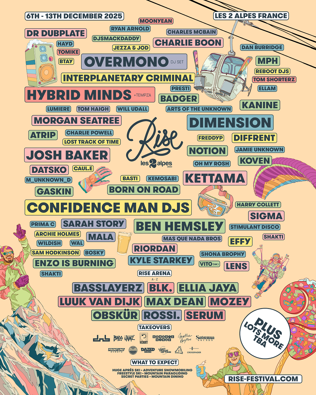 Rise 2025 Lineup Poster