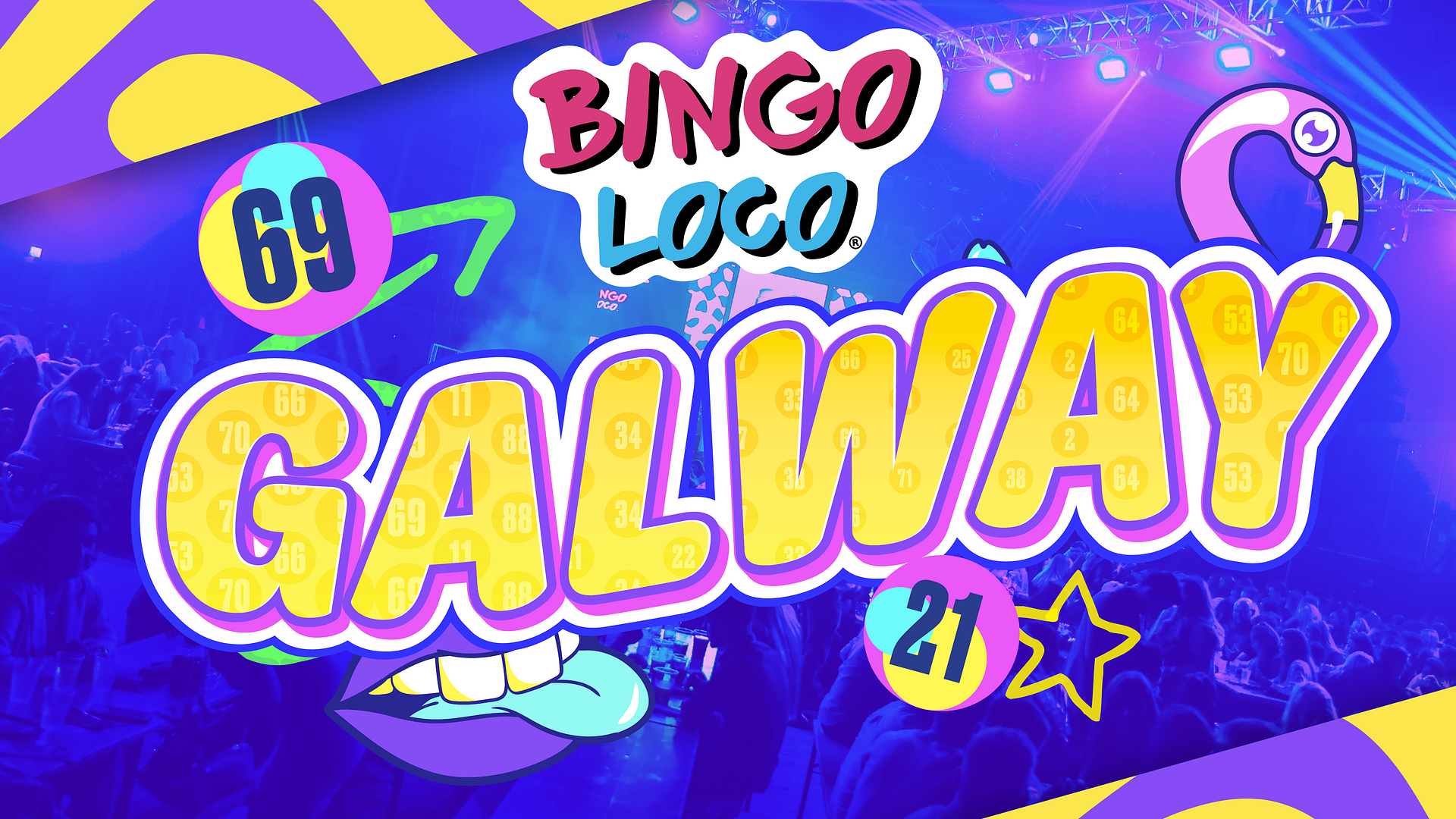 artwork for bingo loco show in galway