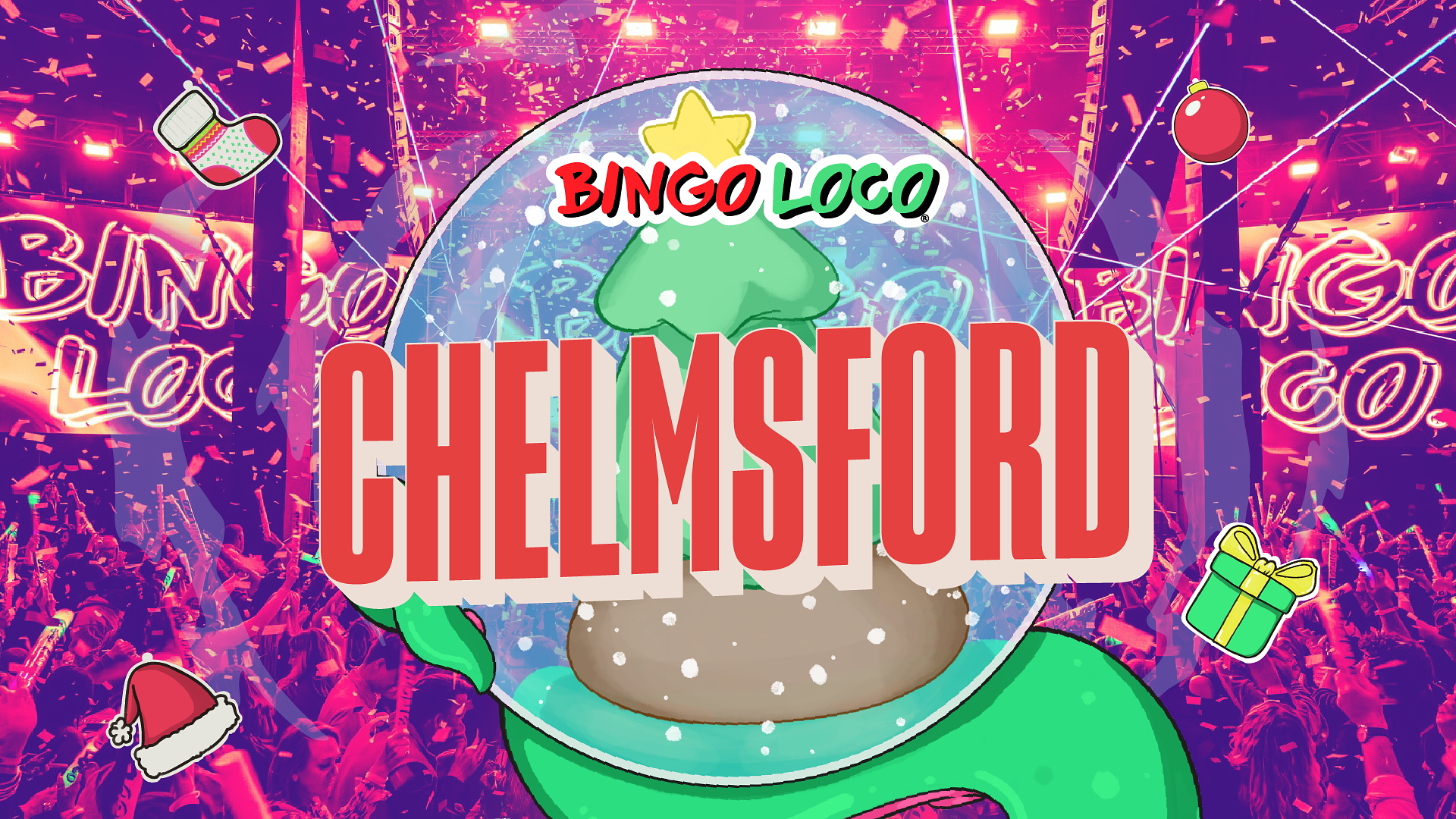 artwork for bingo loco show in chelmsford