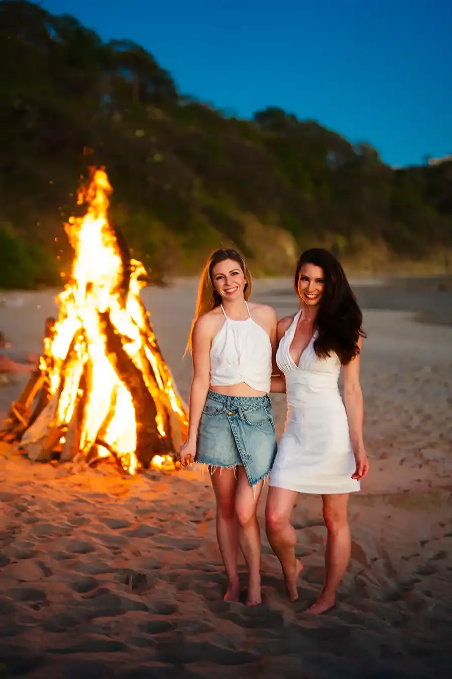 Bonfire night on the beach