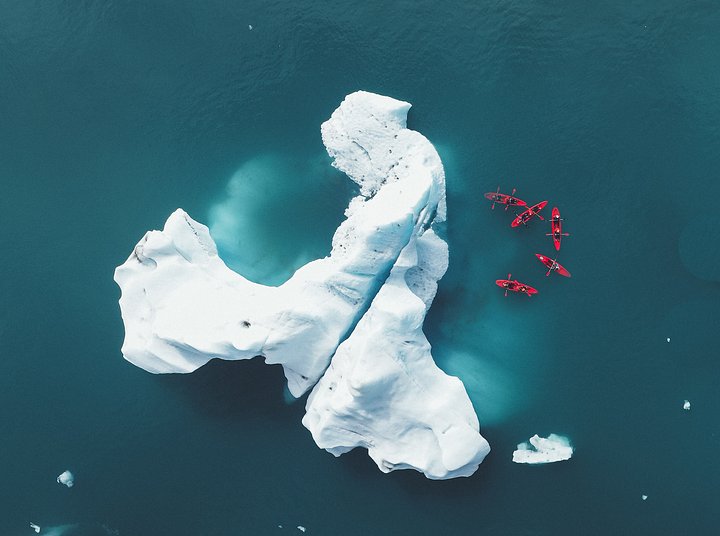 Kayaking with Icebergs