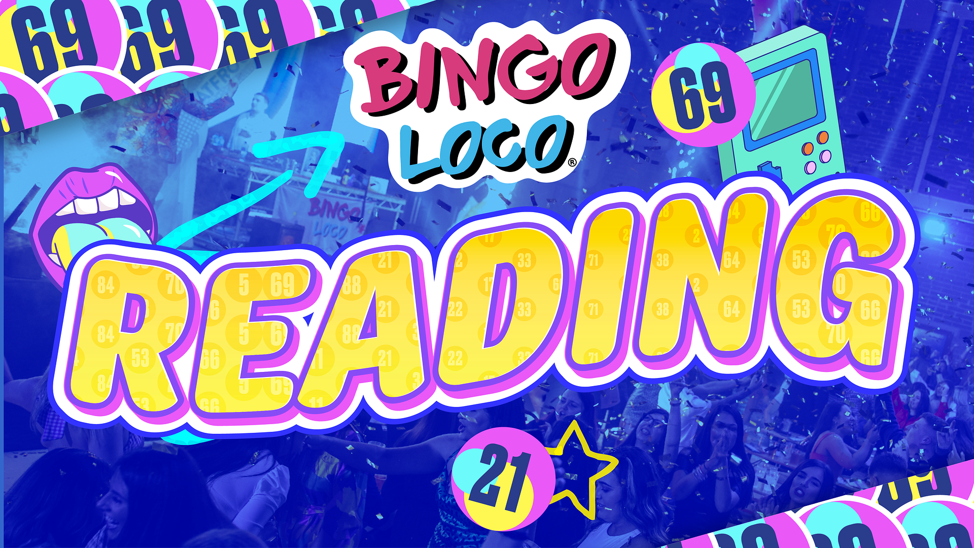 artwork for bingo loco show in reading