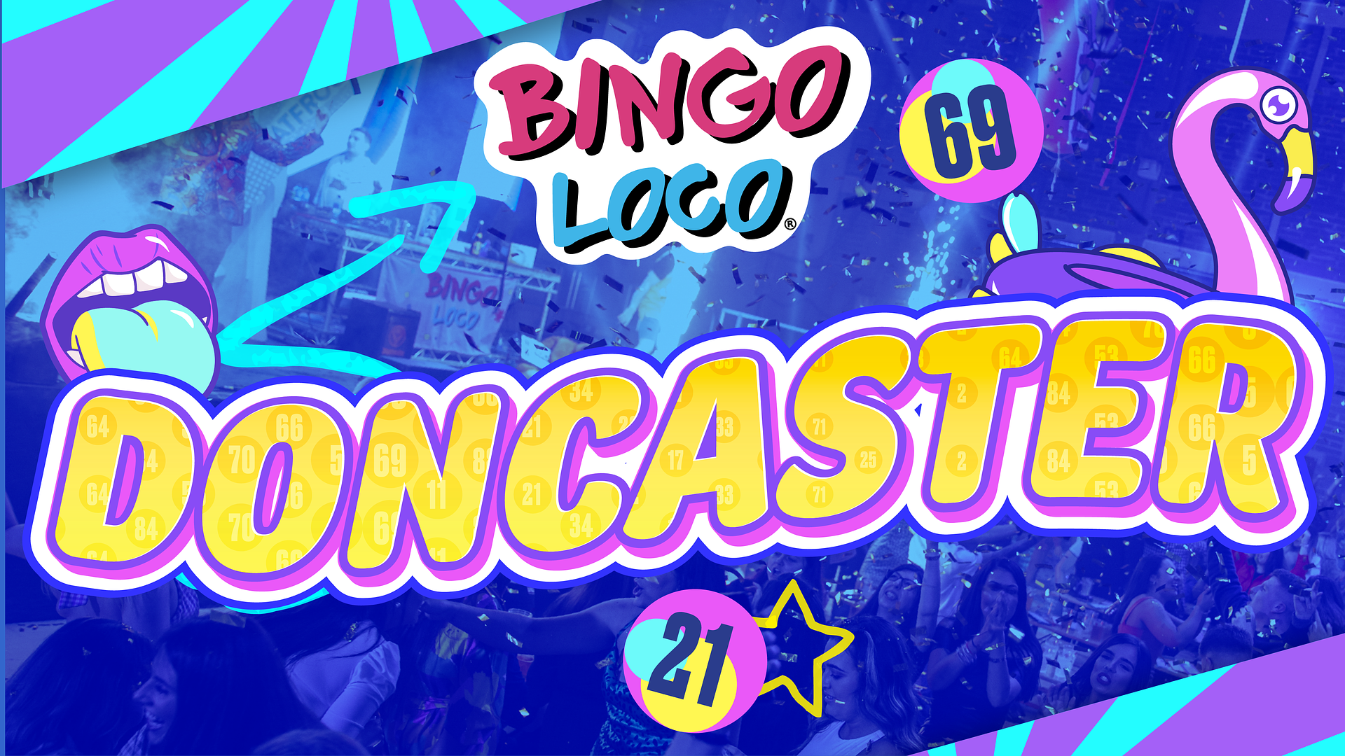 artwork for bingo loco show in doncaster