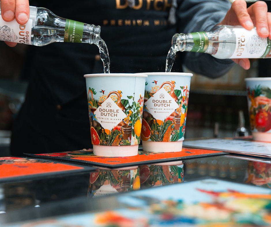 Double Dutch mixers preparing cocktails for the visitors 