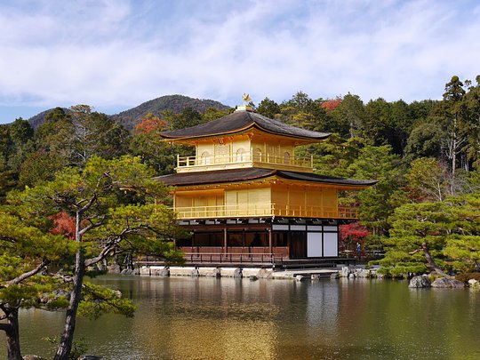 Gaze at the iconic Kinkaku-ji, the Golden Pavilion
