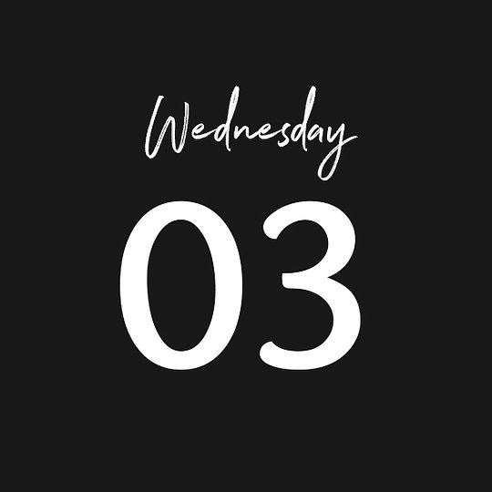 WEDNESDAY 03/09/2025