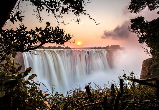 Victoria Falls is the world's greatest sheet of falling water
