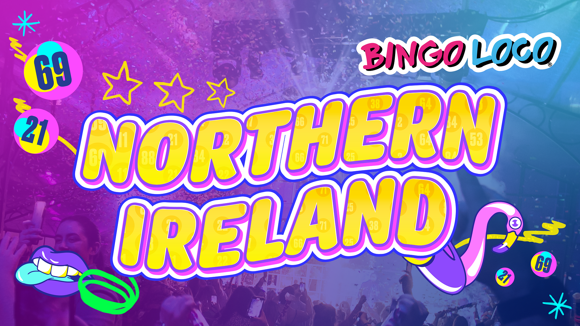 artwork for bingo loco show in northern ireland