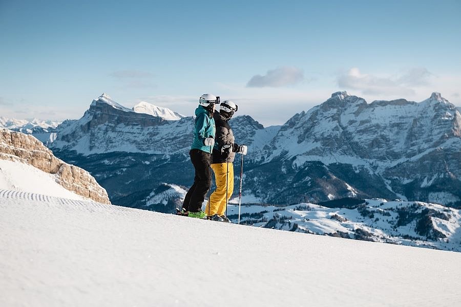 Pistentour auf den Dolomiten