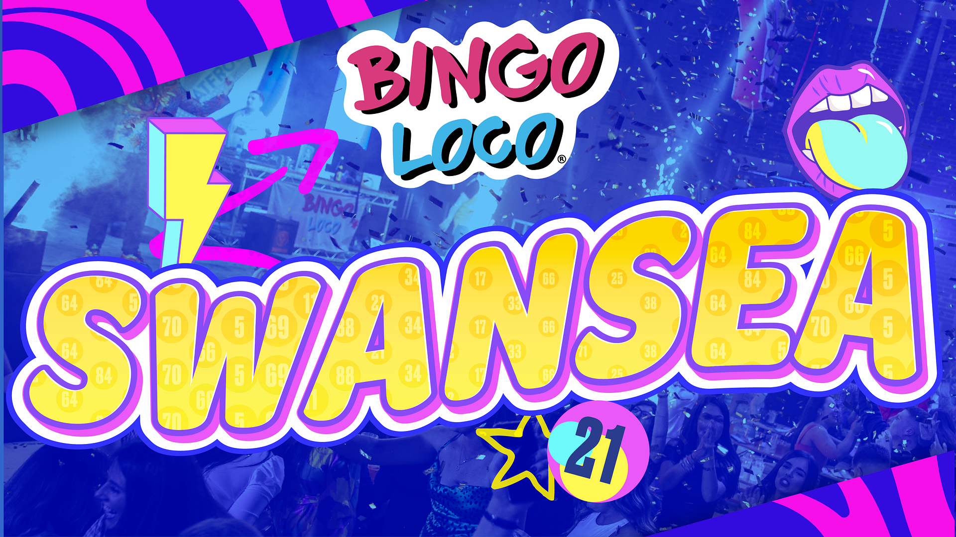 artwork for bingo loco show in Swansea