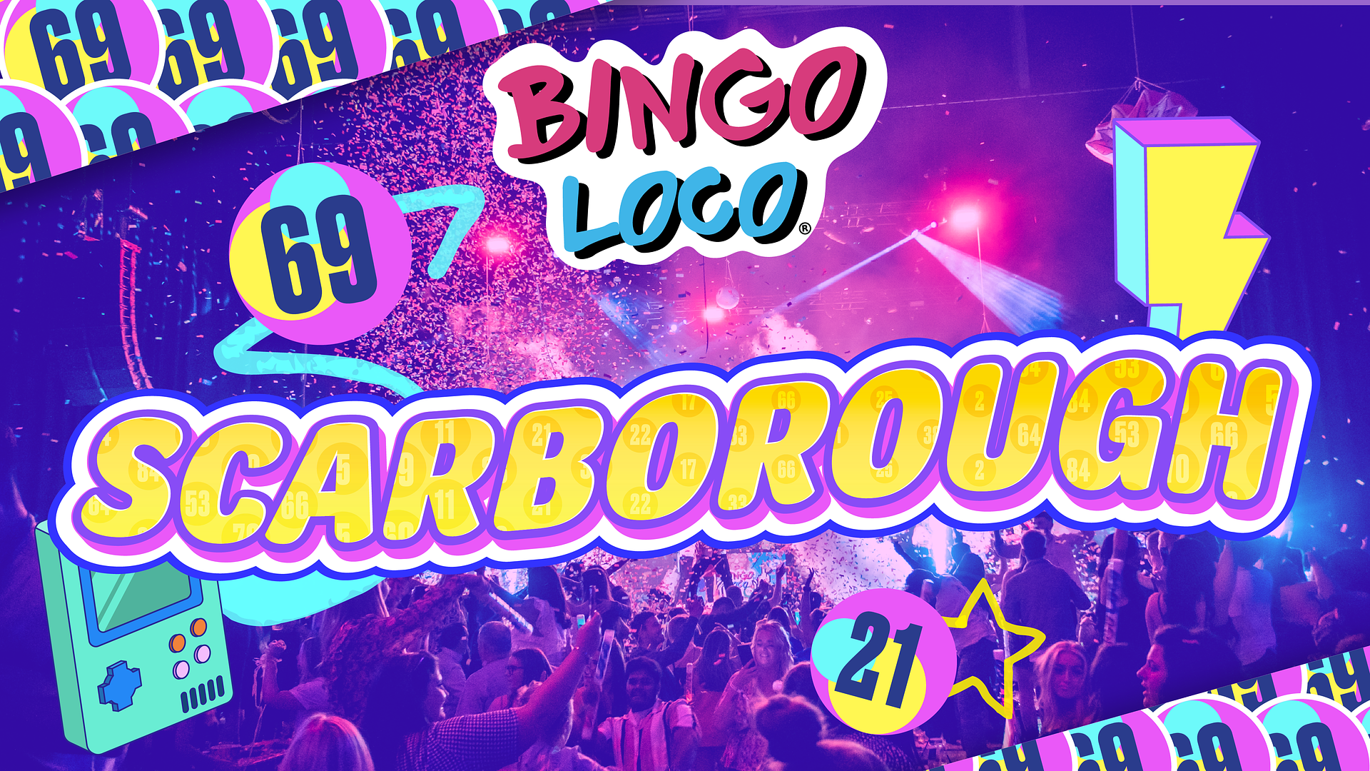 artwork for bingo loco show in Scarborough
