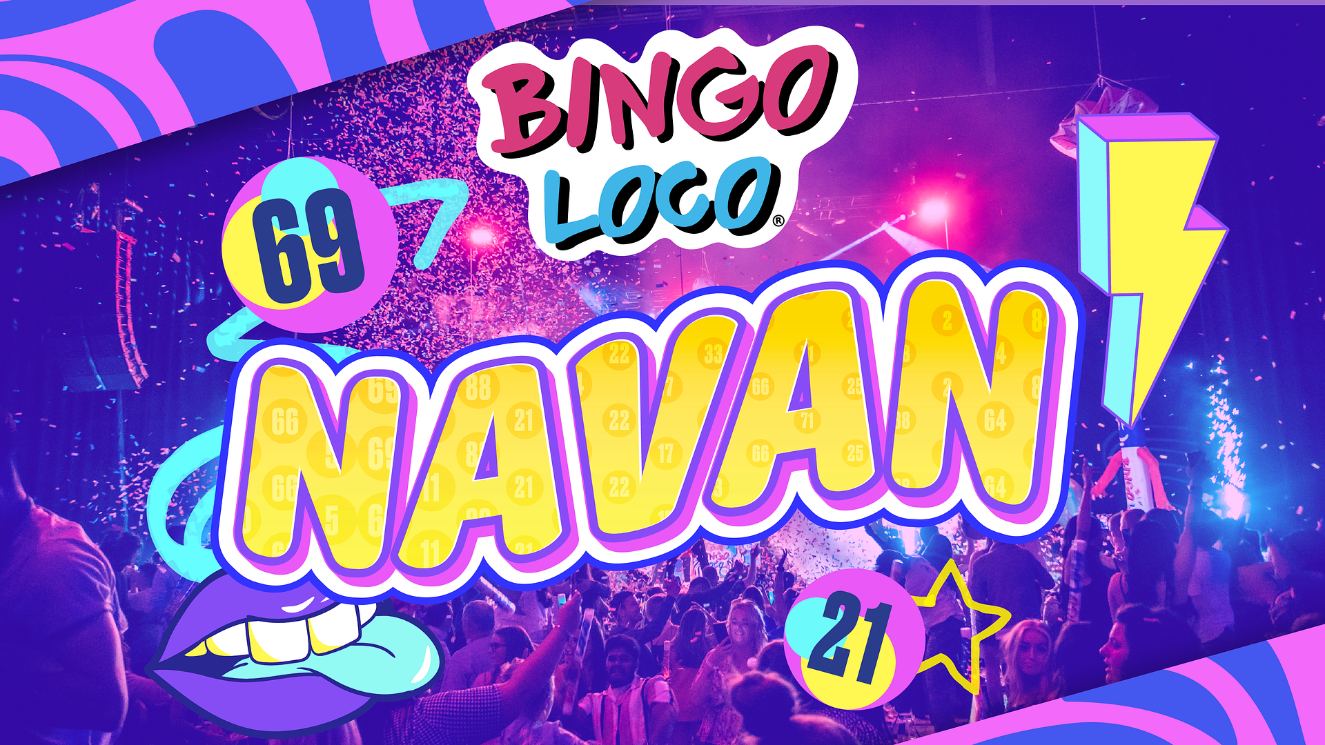 artwork for bingo loco show in navan