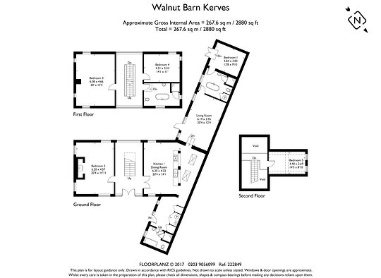 Walnut Barn - floorplan