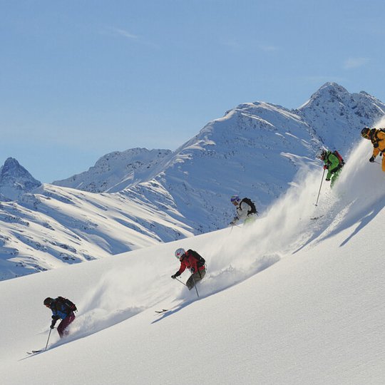 Off-piste skiing experience