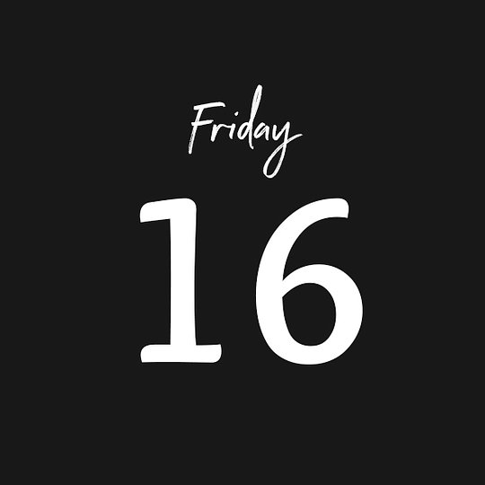 FRIDAY 16/05/2025