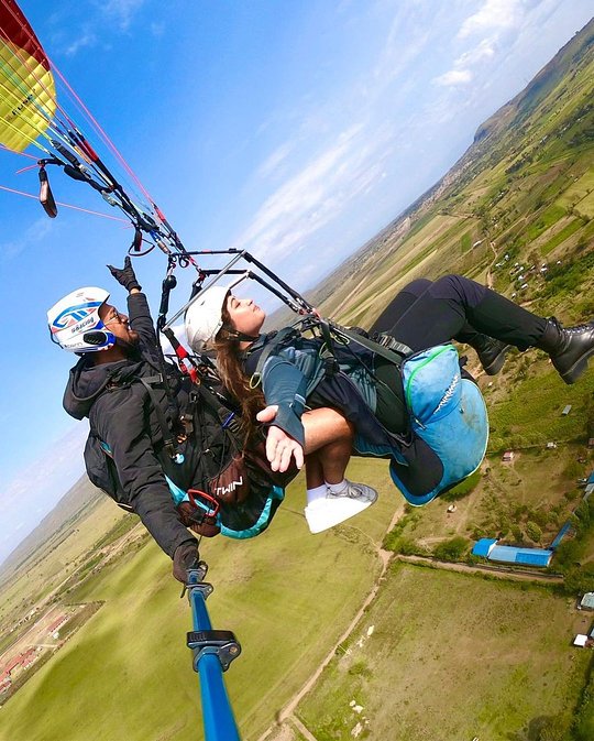 Hang Gliding or Paragliding