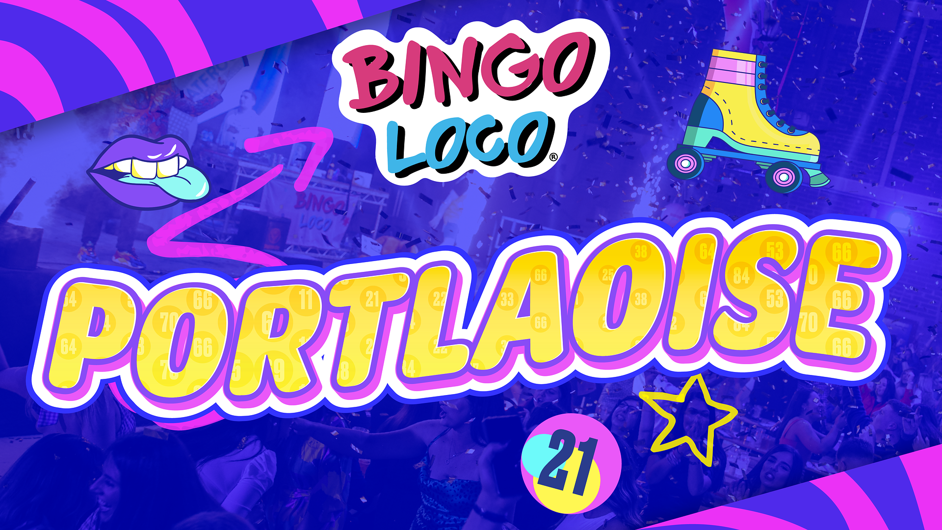 artwork for bingo loco show in portlaoise
