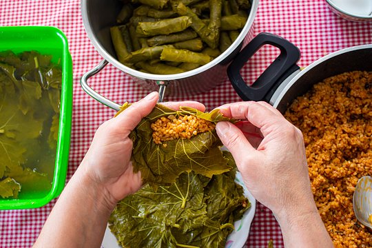 Practice Cretan recipes at a cooking class in an 18th century olive oil mill