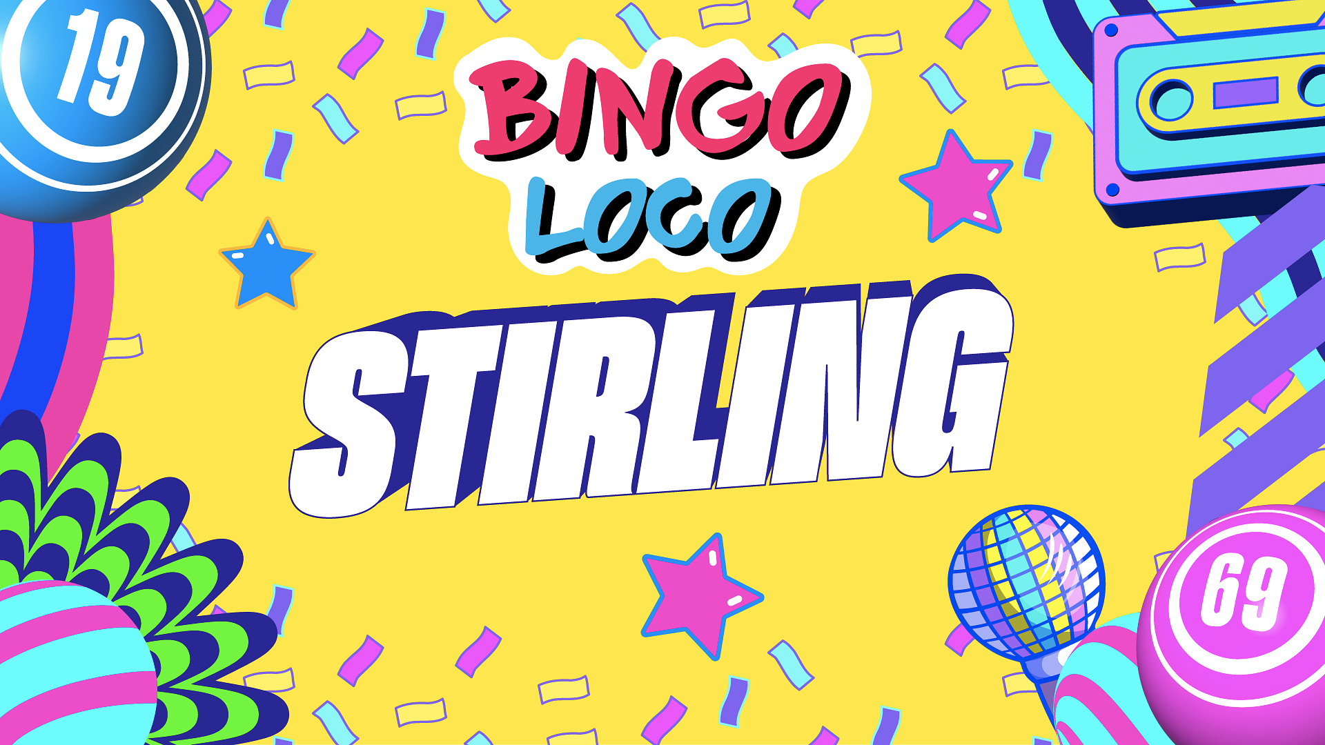 artwork for bingo loco show in stirling